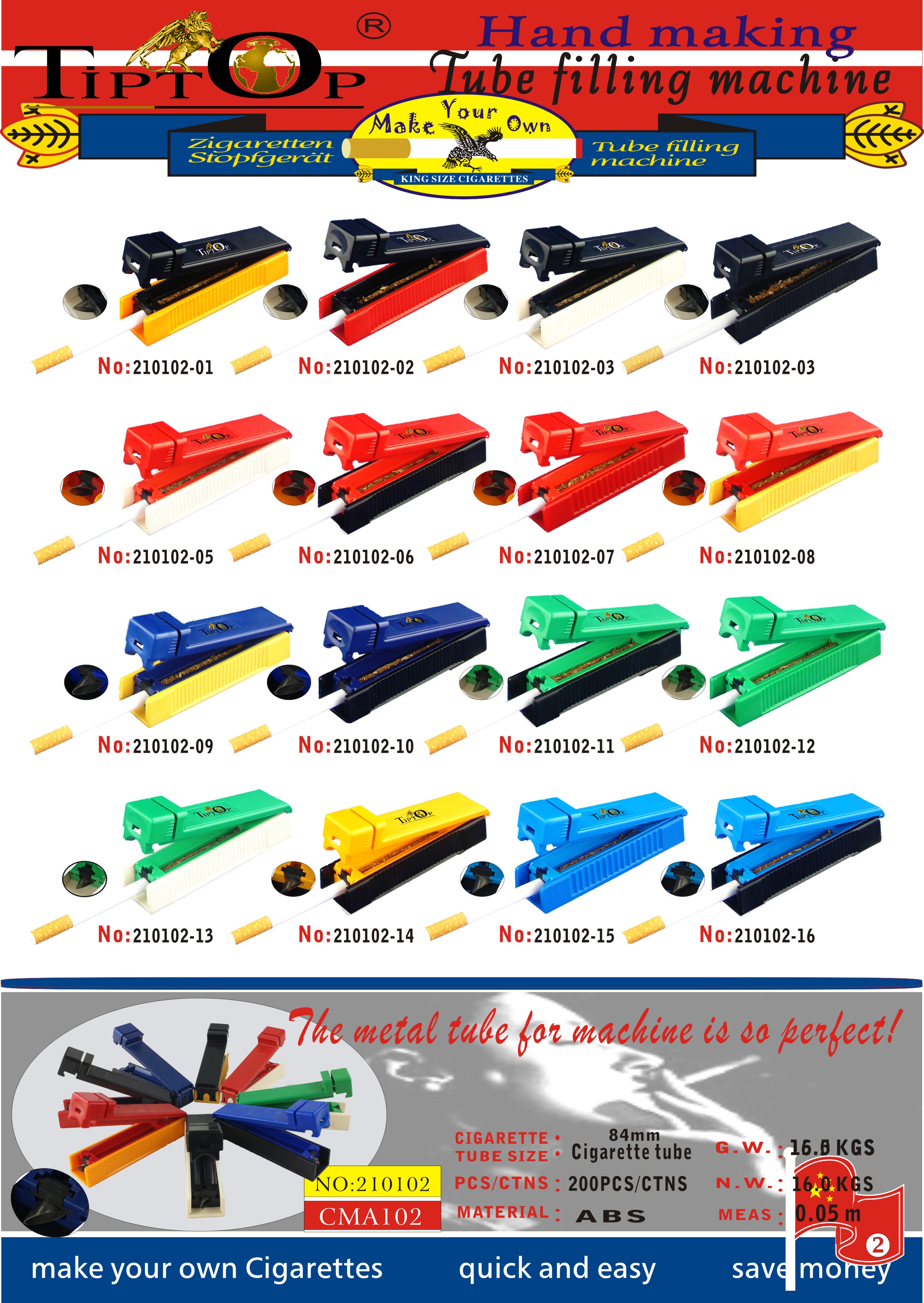 Factory Sale Unique Design New Invented Cigarette Rolling Machine Cigarette Filter Tube Machine Tobacco Roller  