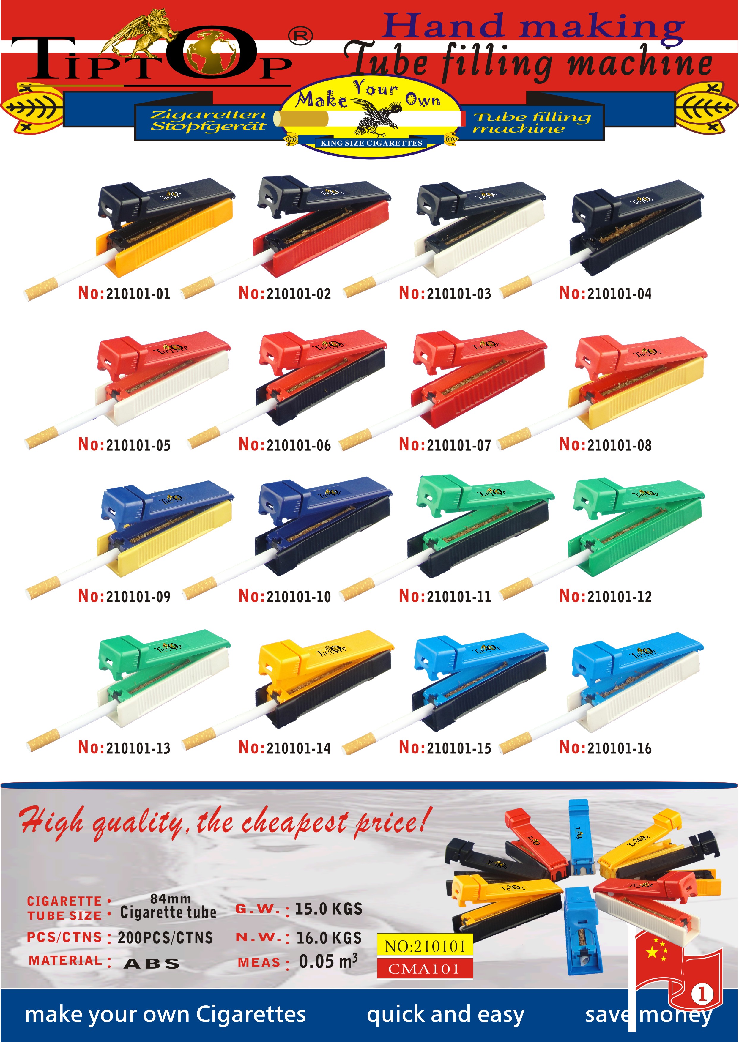Factory Sale Unique Design New Invented Cigarette Rolling Machine Cigarette Filter Tube Machine Tobacco Roller  